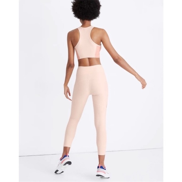 Outdoor Voices 3/4 Two-tone Legging Pastel Pink - Picture 2 of 3